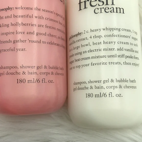 Philosophy 2 Pc Set Includes Sparkling Hollyberries And Fred Cream Both 6 fl oz - Picture 2 of 9